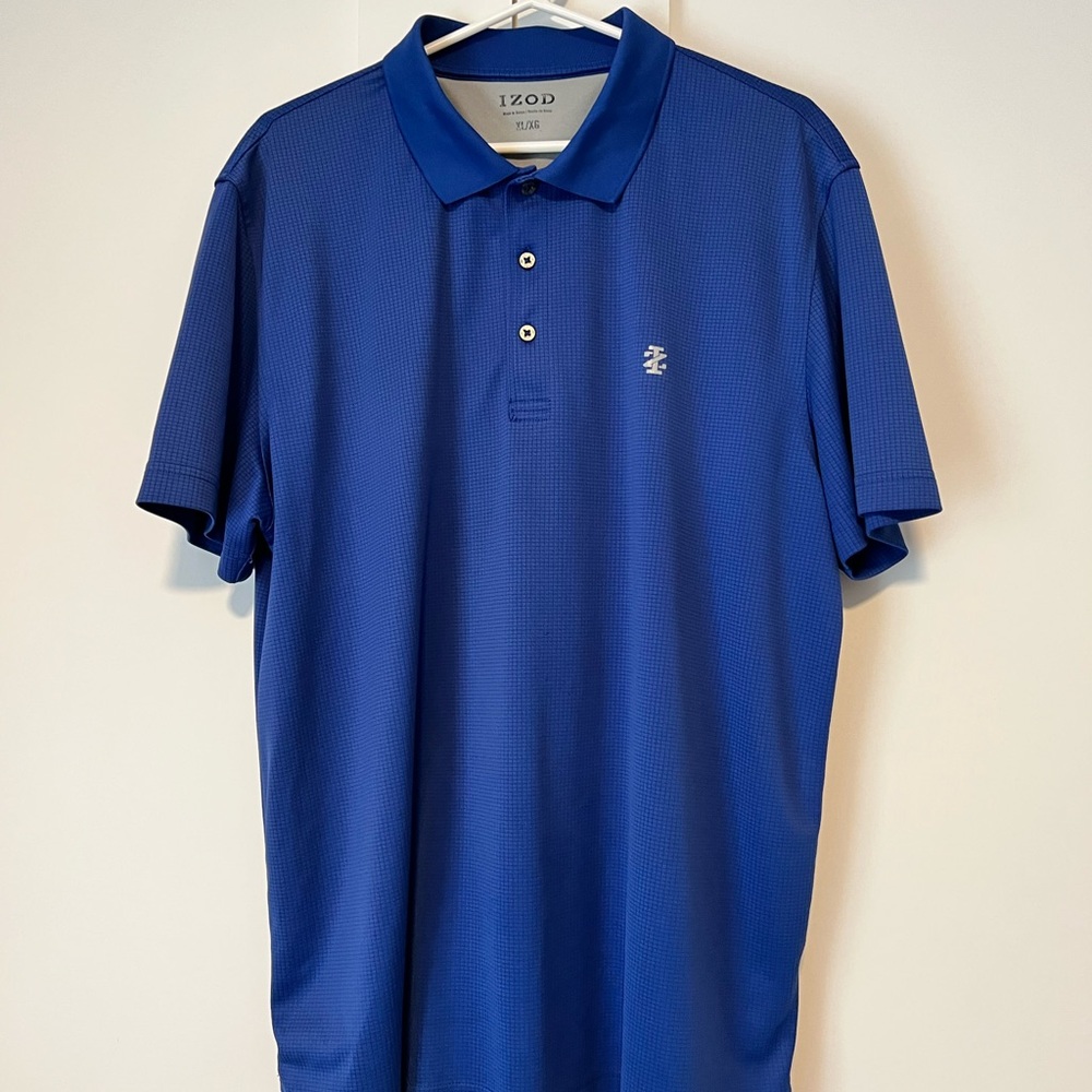 Men’s IZOD Blue Polo Shirt Classic Design